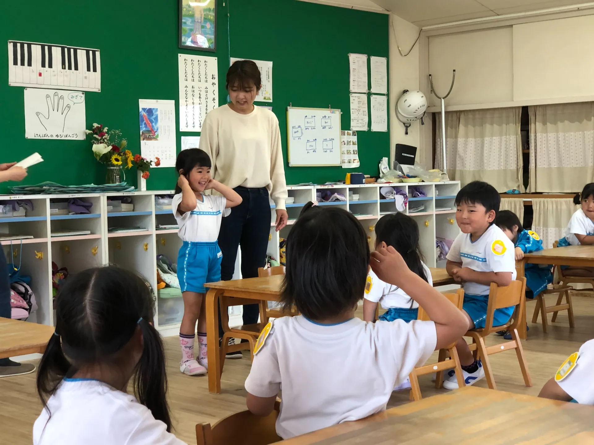 縦割り保育（幼児組、５月17日）