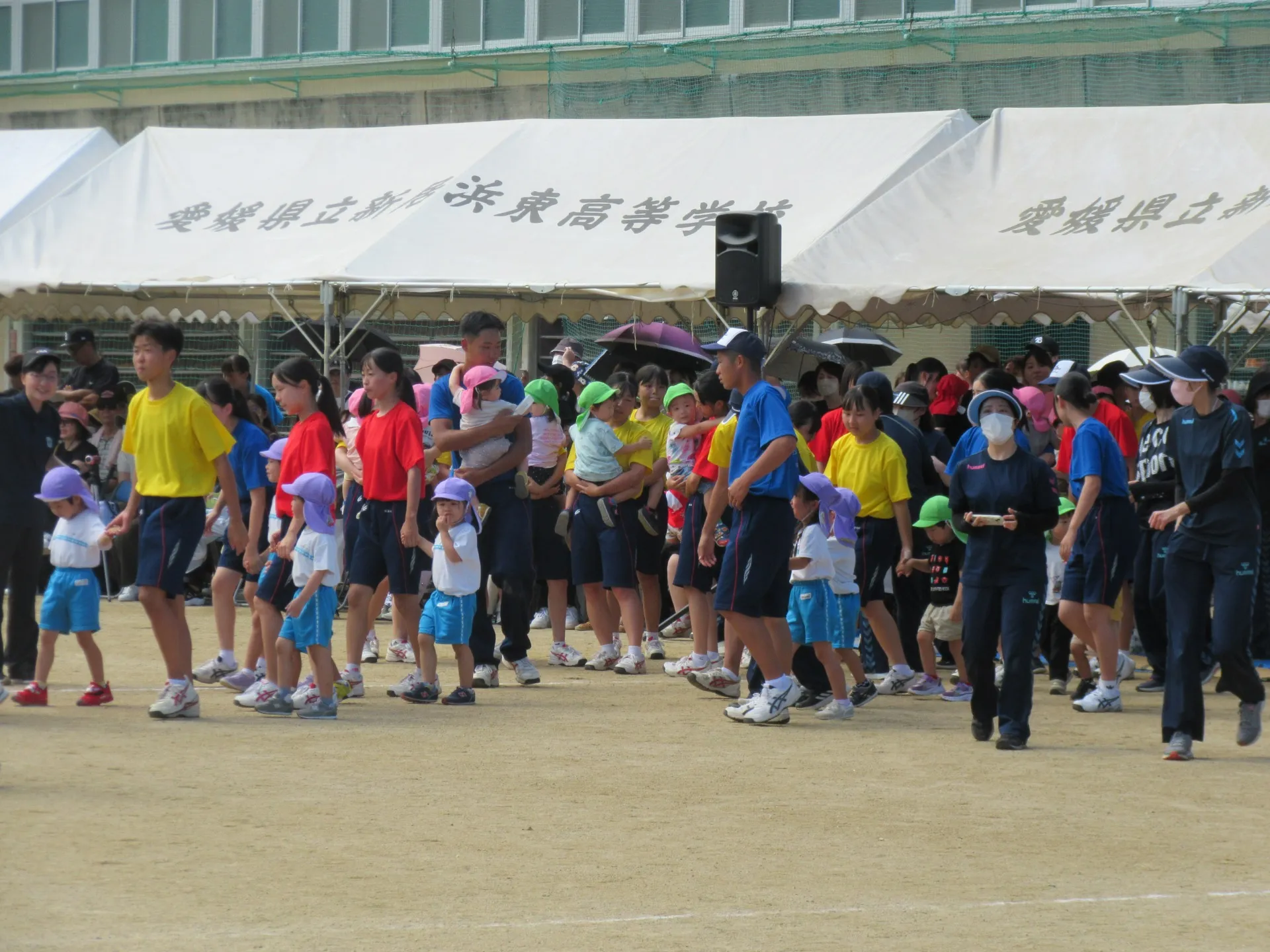 新居浜東高校体育祭に参加したよ（９月7日）