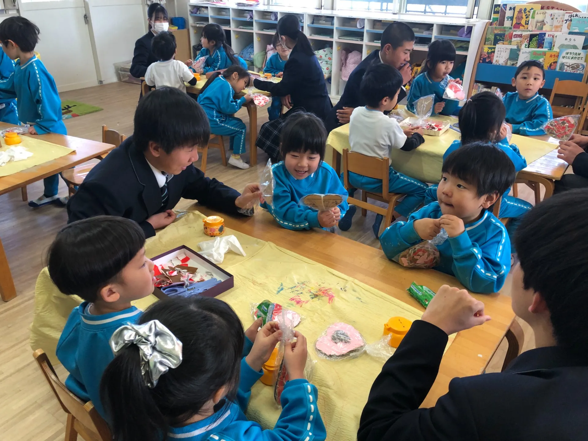 東高生との交流がありました（２月９日）