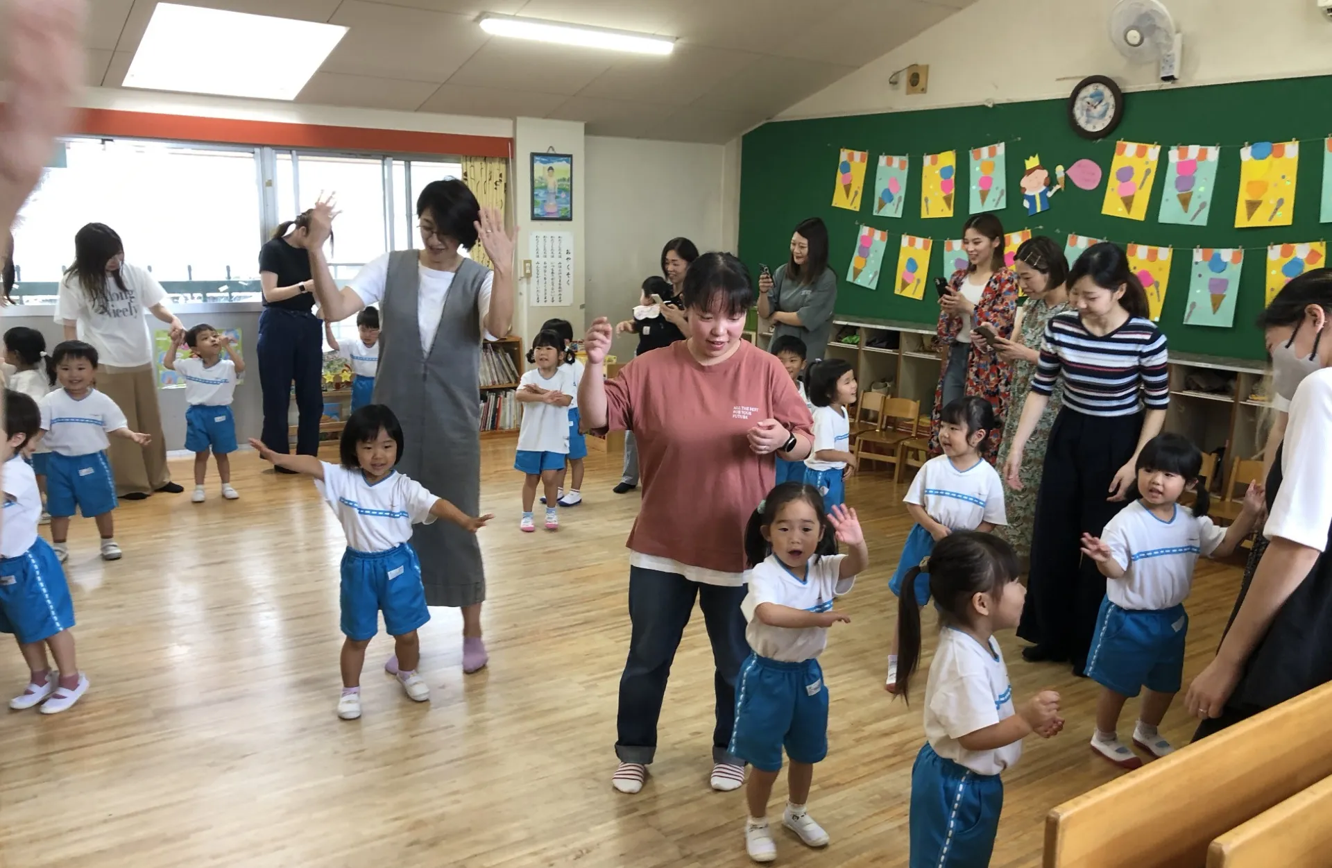 保育参観（年少組）がありました（7月12日）