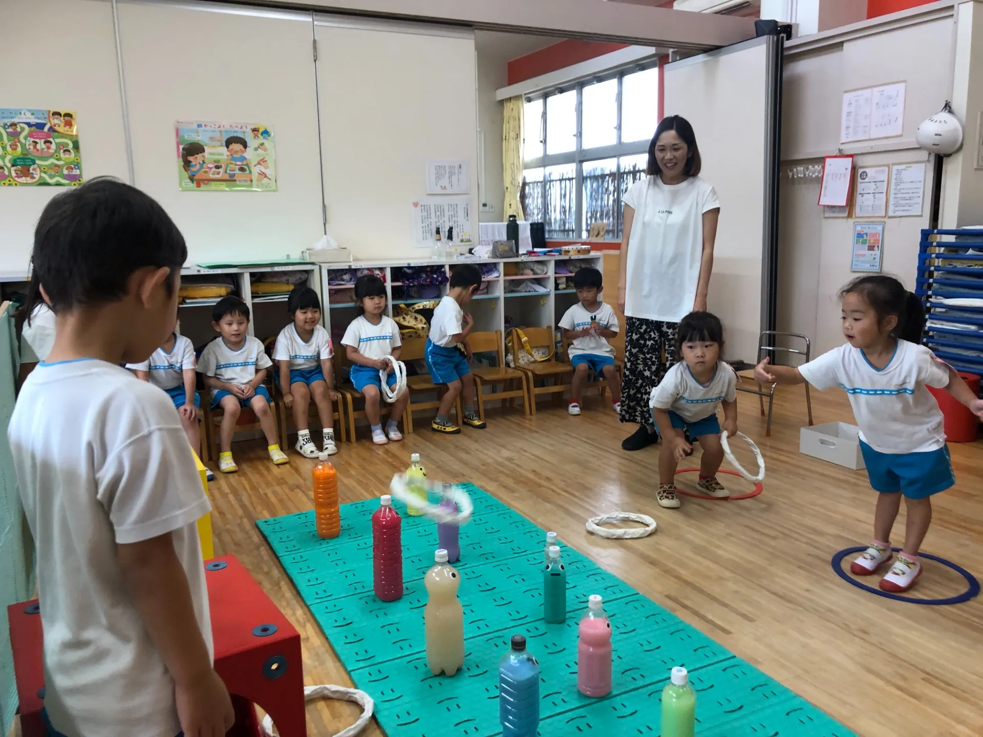 縦割り保育（幼児組、７月１８日）