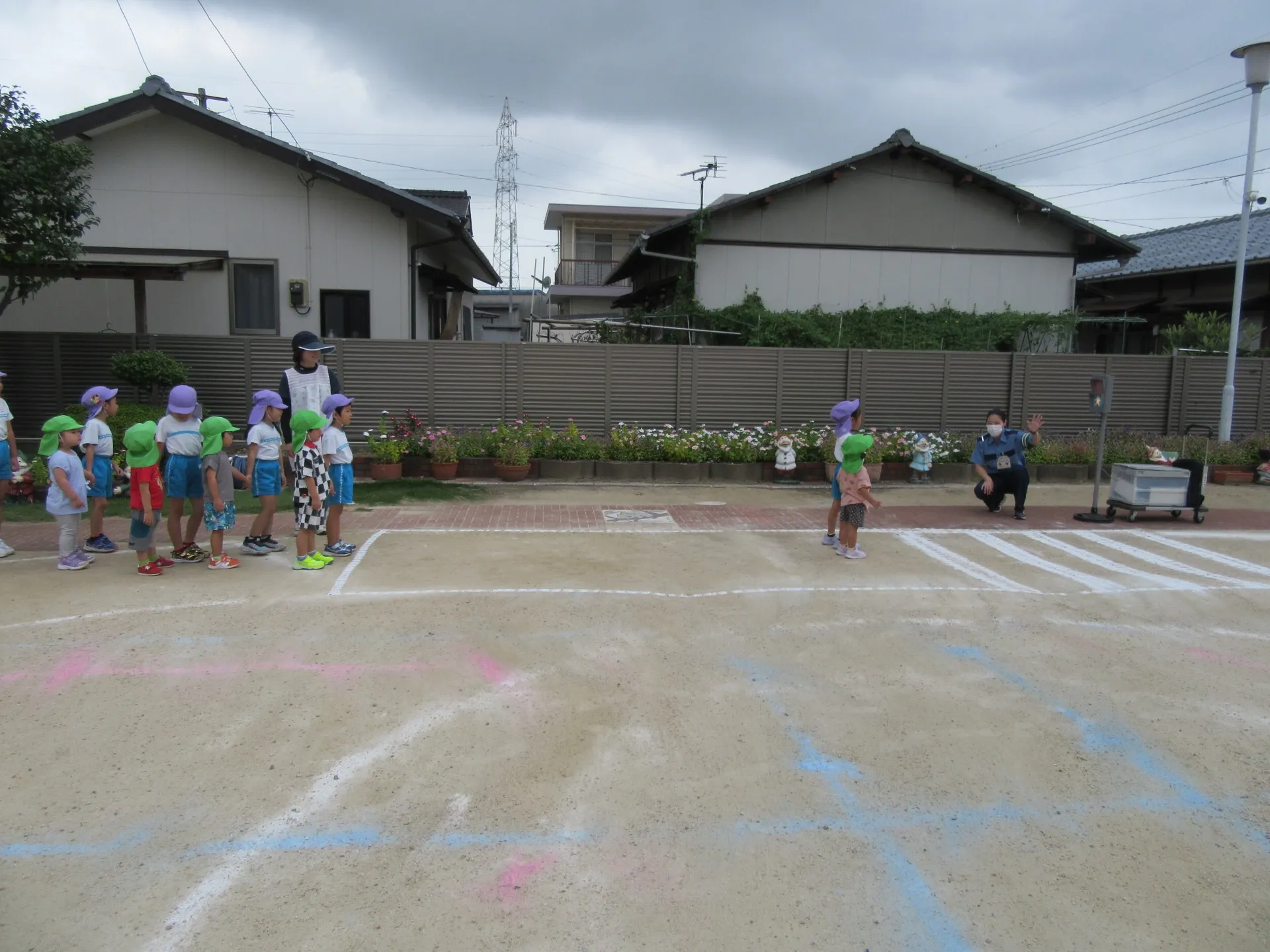 交通安全教室（ぞう組、きりん組）１０月２日