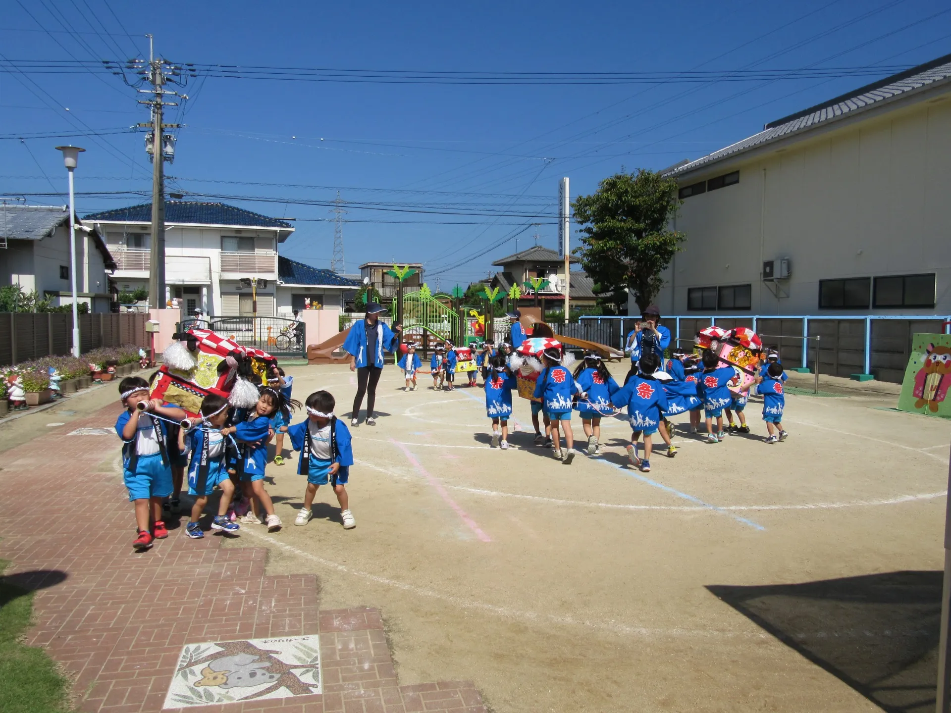 １０月の誕生会・お祭り集会：１０月７日