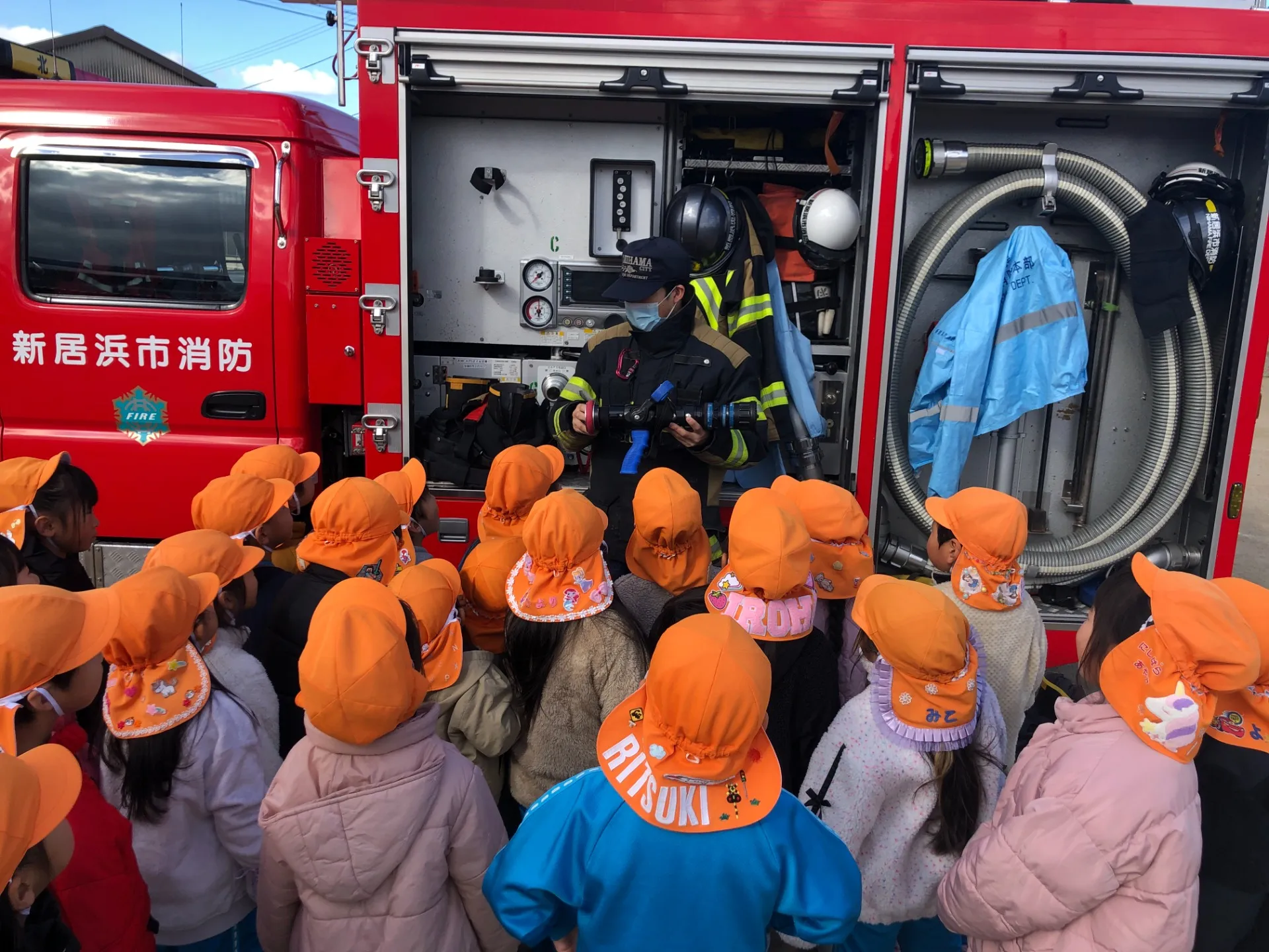 火遊び防止教室（幼児組、１２月１５日）