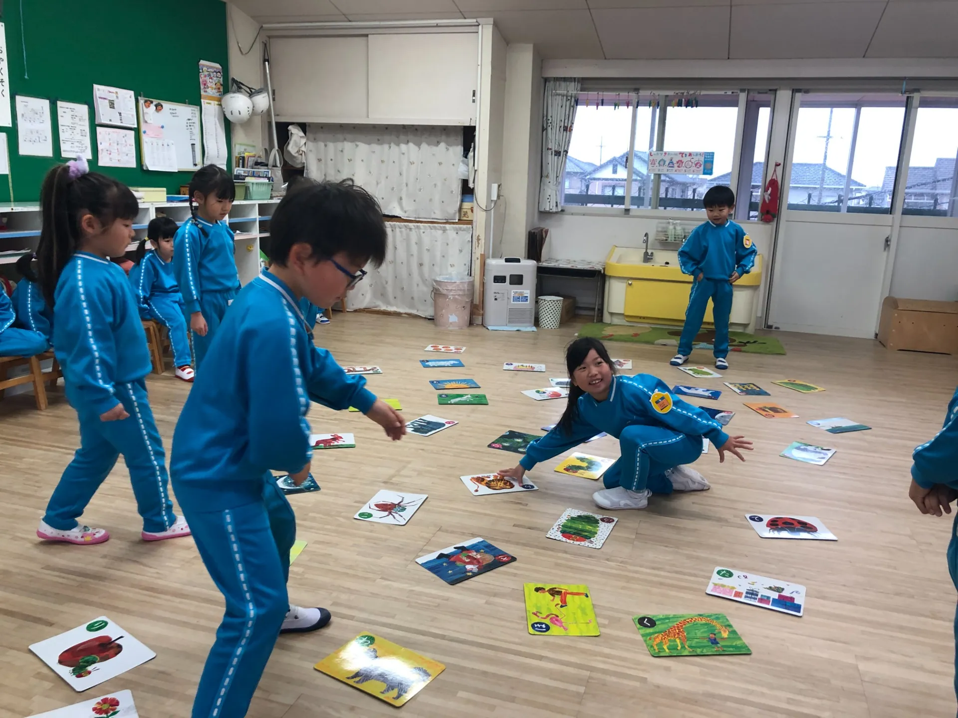 お正月遊び（幼児組、１月１３日）