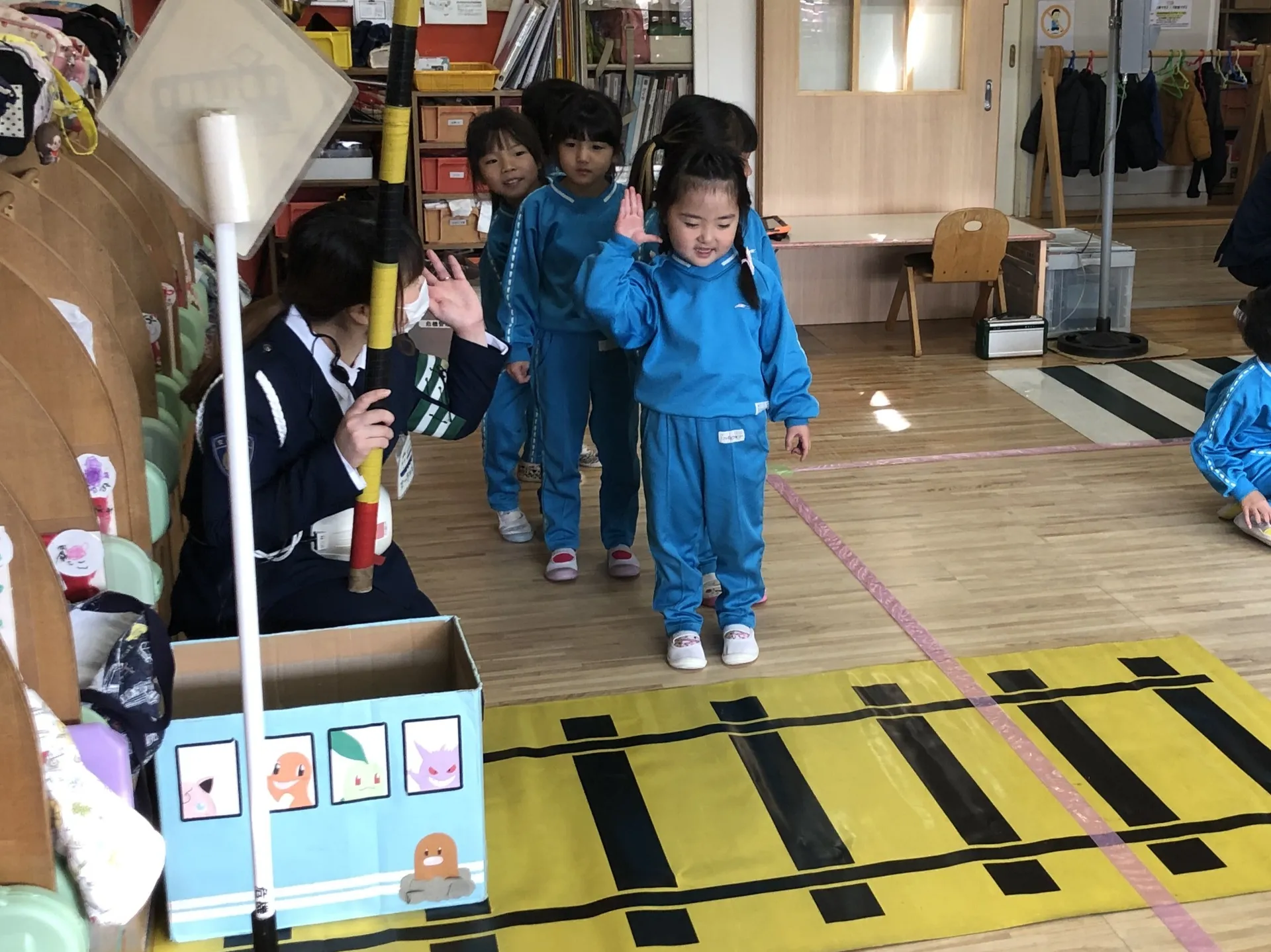 交通安全教室（年長児、２月２４日）