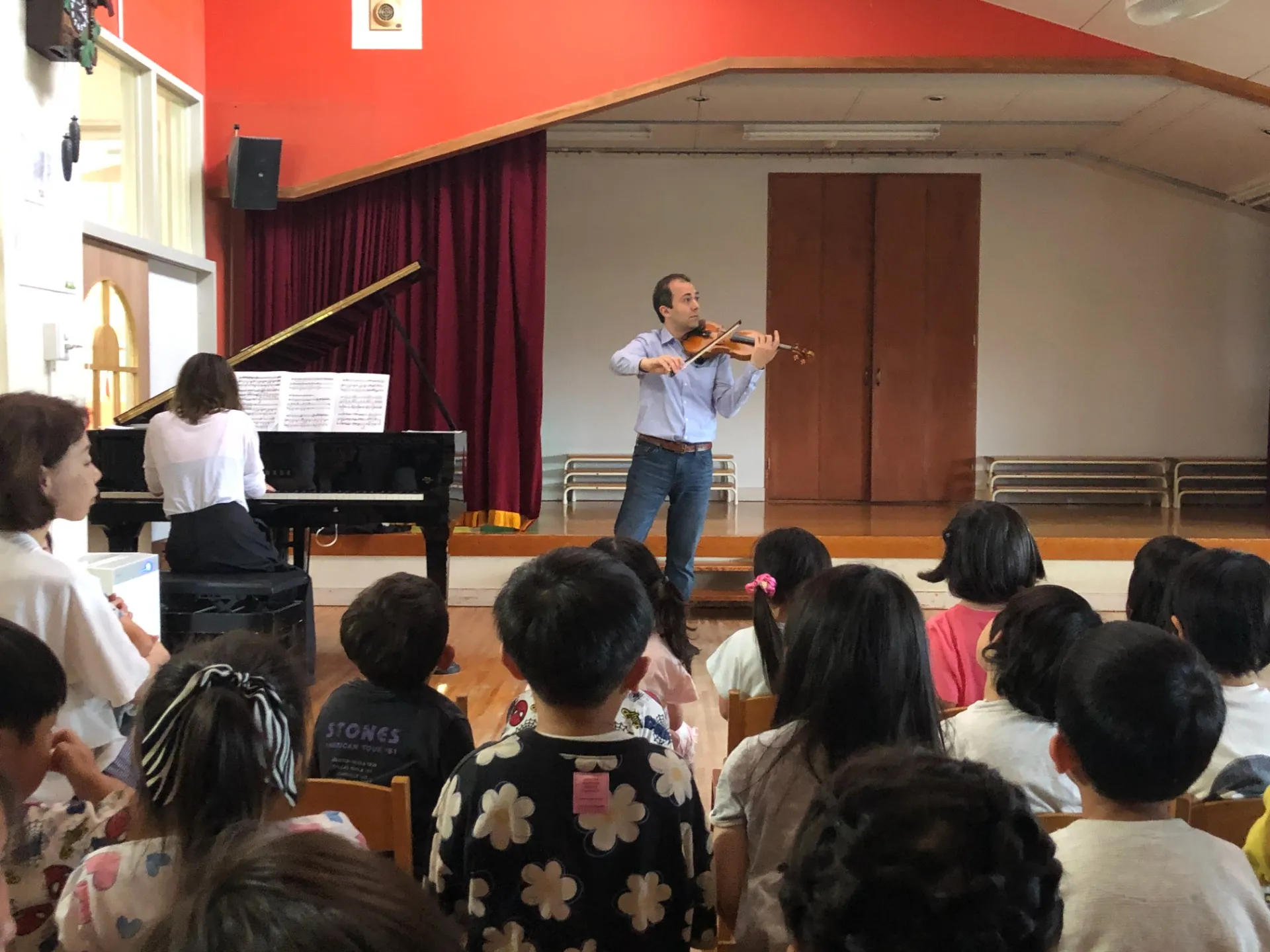 子どものためのバイオリンコンサート（年中・年長児、６月２日）