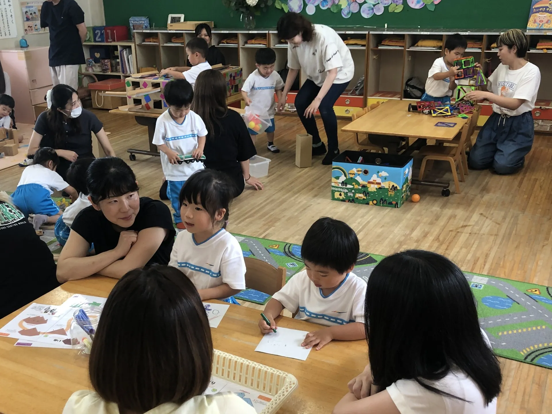 保育参観がありました（年少組、6月19日）