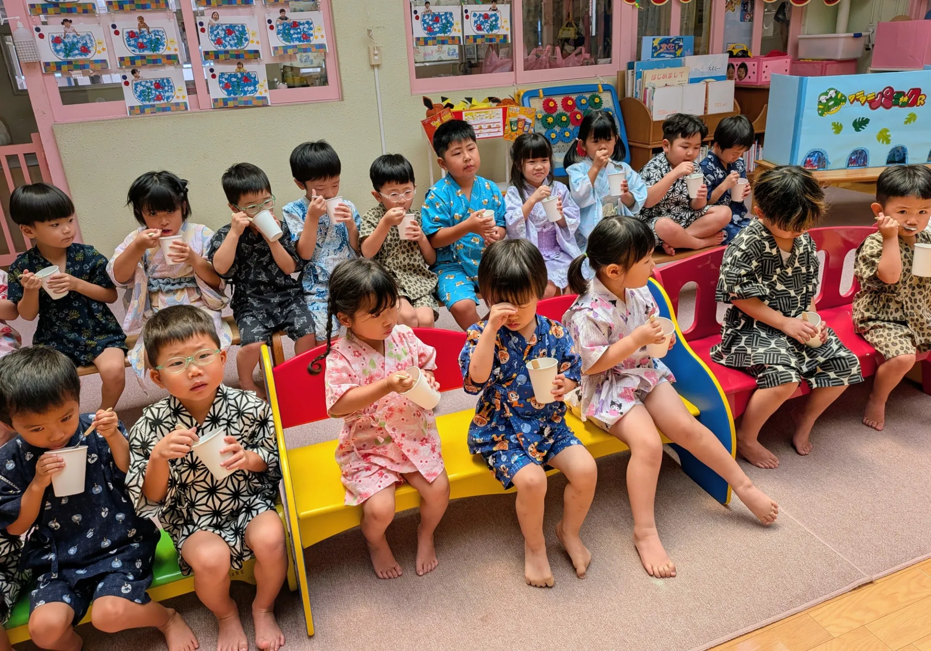 夏まつりごっこ(８月５日)