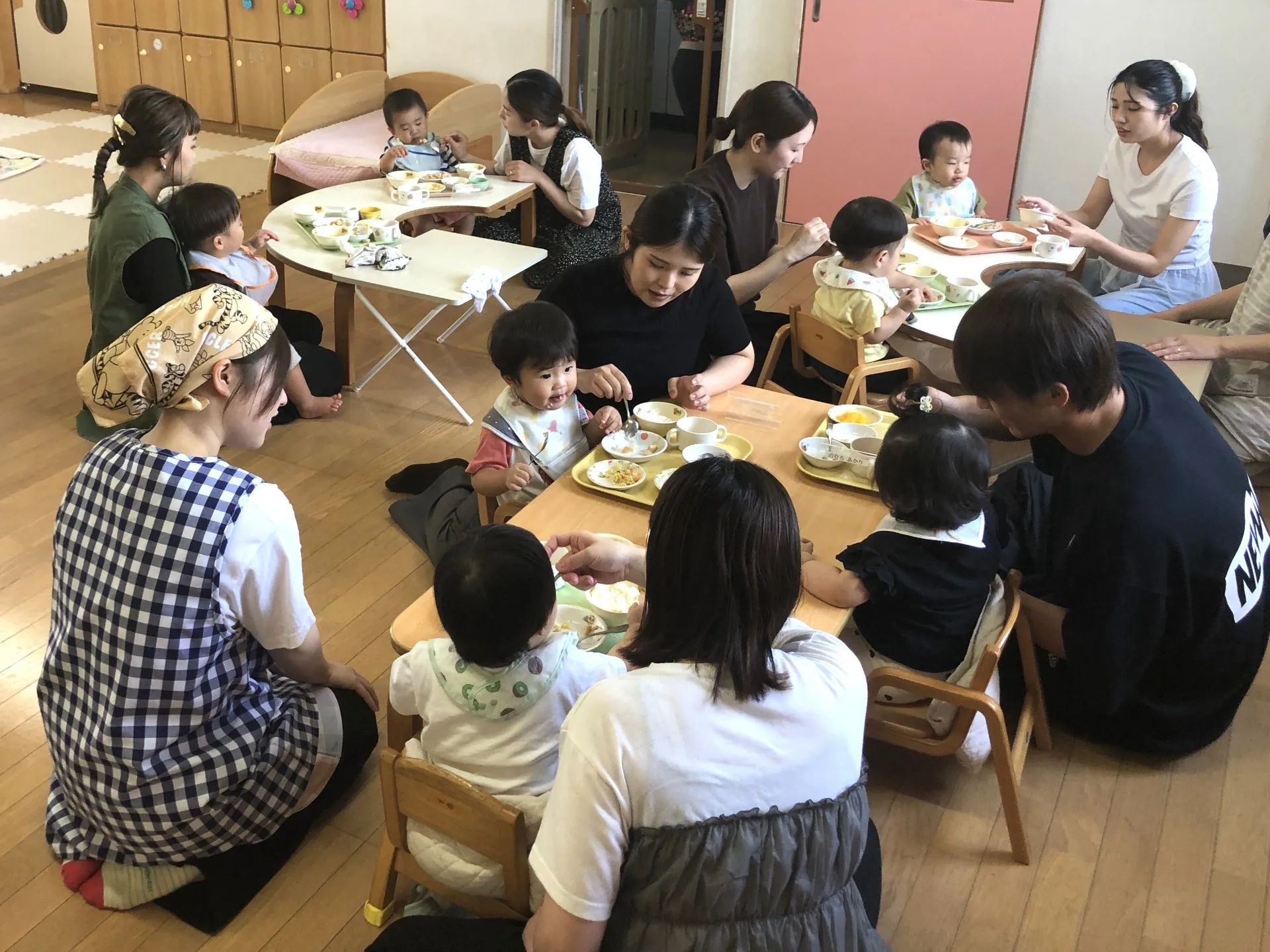 乳児組保育参加がありました（0～２歳児、９月７日）